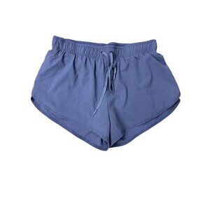 Slate Blue Gray Running Shorts W/ Liner M 95% Polyester 5% Spandex